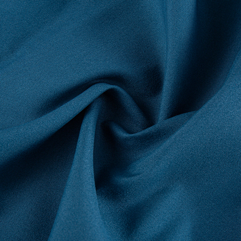 Dyp blågrønn elastisitet polyester mikrofiber farget stoff
